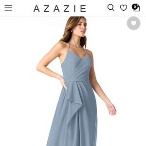 Azazie Dusty Blue dress - Dawn - XS/S